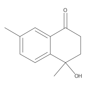 (4R)-3,4-Dihydro-4-hydroxy-4,7-dimethyl-1(2H)-naphthalenone Structure