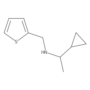 1-cyclopropyl-N-(thiophen-2-ylmethyl)ethanamine结构式