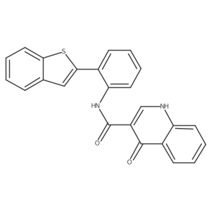 n-(2-(Benzo[b]thiophen-2-yl)phenyl)-1,4-dihydro-4-oxoquinoline-3-carboxamide Structure