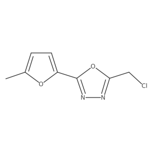 2-(Chloromethyl)-5-(5-methylfuran-2-yl)-1,3,4-oxadiazole Structure