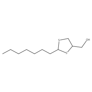 [(2R,4R)-2-heptyl-1,3-dithiolan-4-yl]methanol Structure