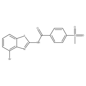 N-(4-bromobenzo[d]thiazol-2-yl)-4-(methylsulfonyl)benzamide Structure