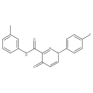 1-(4-fluorophenyl)-N-(3-methylphenyl)-4-oxo-1,4-dihydropyridazine-3-carboxamide Structure