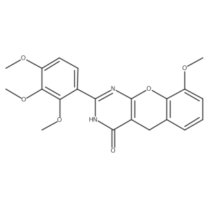 9-methoxy-2-(2,3,4-trimethoxyphenyl)-3H,4H,5H-chromeno[2,3-d]pyrimidin-4-one Structure