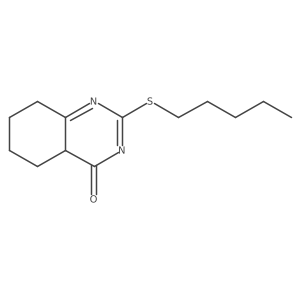 2-pentylsulfanyl-5,6,7,8-tetrahydro-4aH-quinazolin-4-one结构式