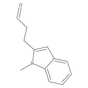 3-(1-methylindol-2-yl)propanal结构式