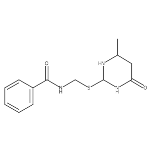 N-[(4-methyl-6-oxo-1,3-diazinan-2-yl)sulfanylmethyl]benzamide结构式