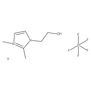 1-Hydroxyethyl-2,3-dimethylimidazolium hexafluorophosphate Structure