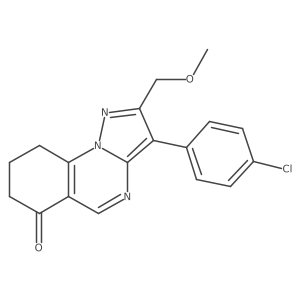 3-(4-chlorophenyl)-2-(methoxymethyl)-8,9-dihydropyrazolo[1,5-a]quinazolin-6(7H)-one结构式