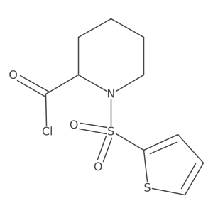 1-(2-Thienylsulfonyl)piperidine-2-carbonyl chloride结构式
