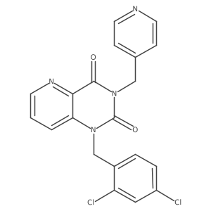 1-(2,4-dichlorobenzyl)-3-(pyridin-4-ylmethyl)pyrido[3,2-d]pyrimidine-2,4(1H,3H)-dione Structure