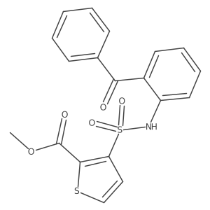 Methyl 3-[(2-benzoylphenyl)sulfamoyl]thiophene-2-carboxylate Structure