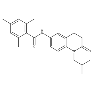 N-(1-isobutyl-2-oxo-1,2,3,4-tetrahydroquinolin-6-yl)-2,4,6-trimethylbenzamide Structure