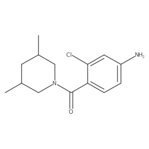 (4-Amino-2-chlorophenyl)(3,5-dimethyl-1-piperidinyl)methanone结构式