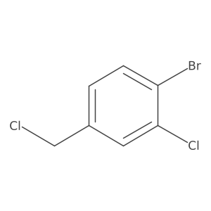 1-Bromo-2-chloro-4-(chloromethyl)benzene结构式