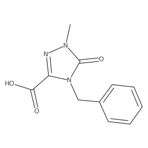 4-Benzyl-1-methyl-5-oxo-1,2,4-triazole-3-carboxylic acid结构式