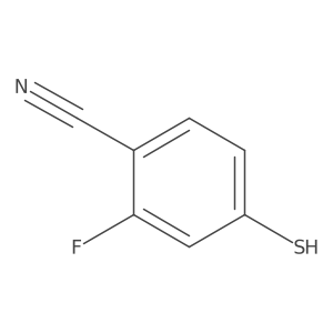 2-Fluoro-4-sulfanylbenzonitrile结构式