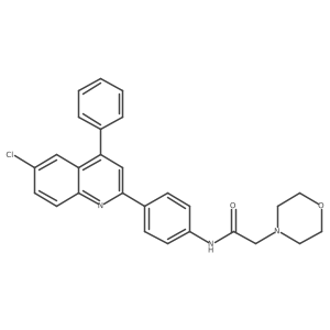N-[4-(6-Chloro-4-phenylquinolin-2-YL)phenyl]-2-(morpholin-4-YL)acetamide Structure