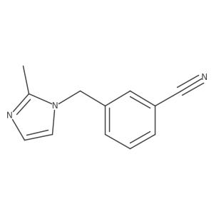 3-[(2-methyl-1H-imidazol-1-yl)methyl]benzonitrile Structure