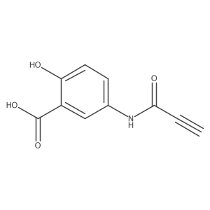 2-Hydroxy-5-(prop-2-ynamido)benzoic acid结构式