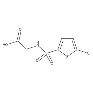2-(5-Chlorothiophene-2-sulfonamido)acetic acid结构式