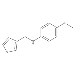 4-(Methylsulfanyl)-N-(thiophen-3-ylmethyl)aniline Structure