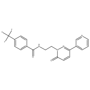 N-(2-(6-oxo-3-(pyridin-3-yl)pyridazin-1(6H)-yl)ethyl)-4-(trifluoromethyl)benzamide结构式