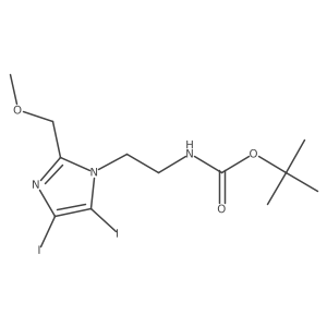 [2-(4,5-Diiodo-2-methoxymethylimidazol-1-yl)ethyl]carbamic acid tert-butyl ester结构式
