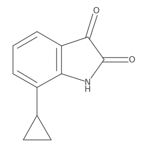 1H-Indole-2,3-dione, 7-cyclopropyl- Structure