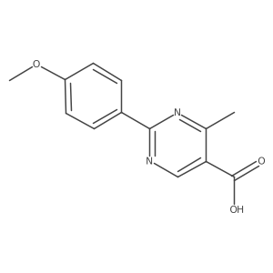 2-(4-Methoxyphenyl)-4-methylpyrimidine-5-carboxylic acid Structure