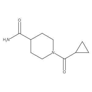 NC(=O)C1CCN(C(=O)C2CC2)CC1结构式