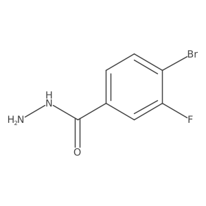 4-Bromo-3-fluorobenzohydrazide Structure