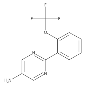 2-[2-(Trifluoromethoxy)phenyl]-5-pyrimidinamine结构式