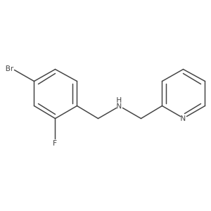 [(4-Bromo-2-fluorophenyl)methyl](pyridin-2-ylmethyl)amine结构式