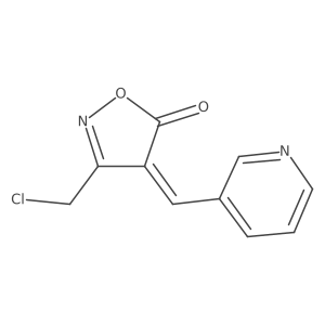 (4E)-3-(Chloromethyl)-4-(pyridin-3-ylmethylene)-isoxazol-5(4H)-one结构式