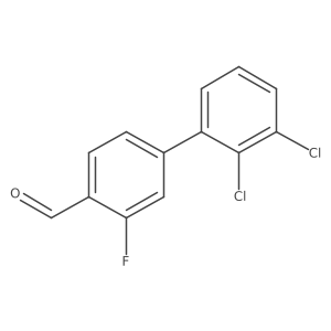 2',3'-Dichloro-3-fluoro-biphenyl-4-carboxaldehyde结构式