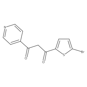 1-(5-Bromo-2-thienyl)-3-(4-pyridinyl)-1,3-propanedione Structure