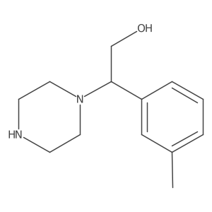 2-(3-Methylphenyl)-2-(piperazin-1-yl)ethan-1-ol结构式