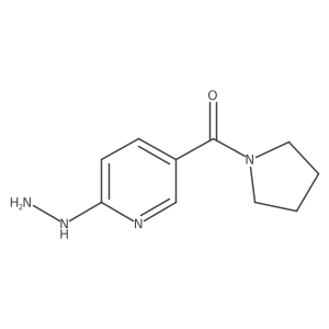 (6-Hydrazinyl-3-pyridinyl)-1-pyrrolidinylmethanone Structure