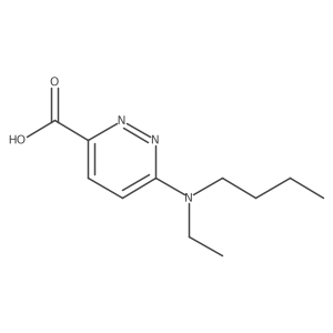 6-(Butyl(ethyl)amino)pyridazine-3-carboxylic acid结构式