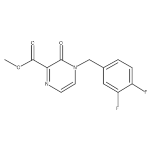 Methyl 4-(3,4-difluorobenzyl)-3-oxo-3,4-dihydropyrazine-2-carboxylate结构式