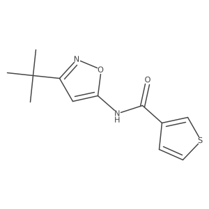 N-(3-(tert-butyl)isoxazol-5-yl)thiophene-3-carboxamide Structure