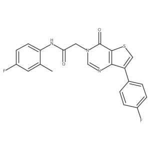 N-(4-fluoro-2-methylphenyl)-2-[7-(4-fluorophenyl)-4-oxothieno[3,2-d]pyrimidin-3(4H)-yl]acetamide Structure