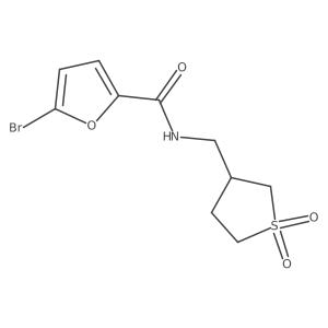 5-bromo-N-((1,1-dioxidotetrahydrothiophen-3-yl)methyl)furan-2-carboxamide结构式