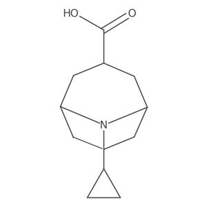 9-Cyclopropyl-9-azabicyclo[3.3.1]nonane-3-carboxylic acid结构式