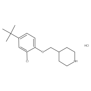 4-{[4-(Tert-butyl)-2-chlorophenoxy]-methyl}piperidine hydrochloride Structure