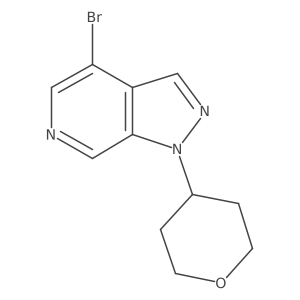 4-Bromo-1-(oxan-4-yl)pyrazolo[3,4-c]pyridine Structure