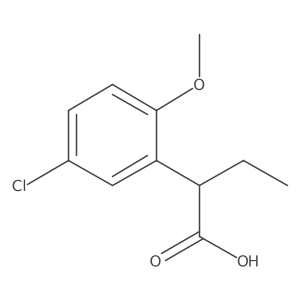 2-(5-Chloro-2-methoxyphenyl)butanoic acid Structure