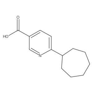 6-Cycloheptyl-3-pyridinecarboxylic acid Structure