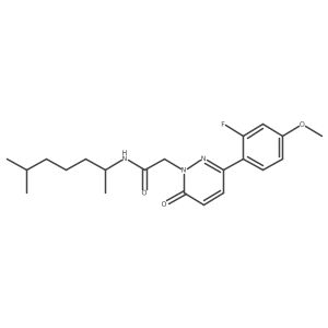 2-(3-(2-fluoro-4-methoxyphenyl)-6-oxopyridazin-1(6H)-yl)-N-(6-methylheptan-2-yl)acetamide Structure